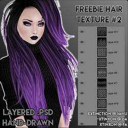 [IMVU] Freebie Hair Texture #2 .PSD