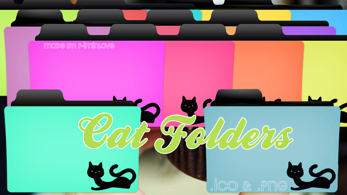 Cat Folders by FIminlove on DeviantArt