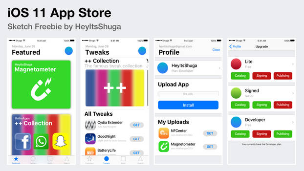 iOS 11 App Store Mockup Freebie