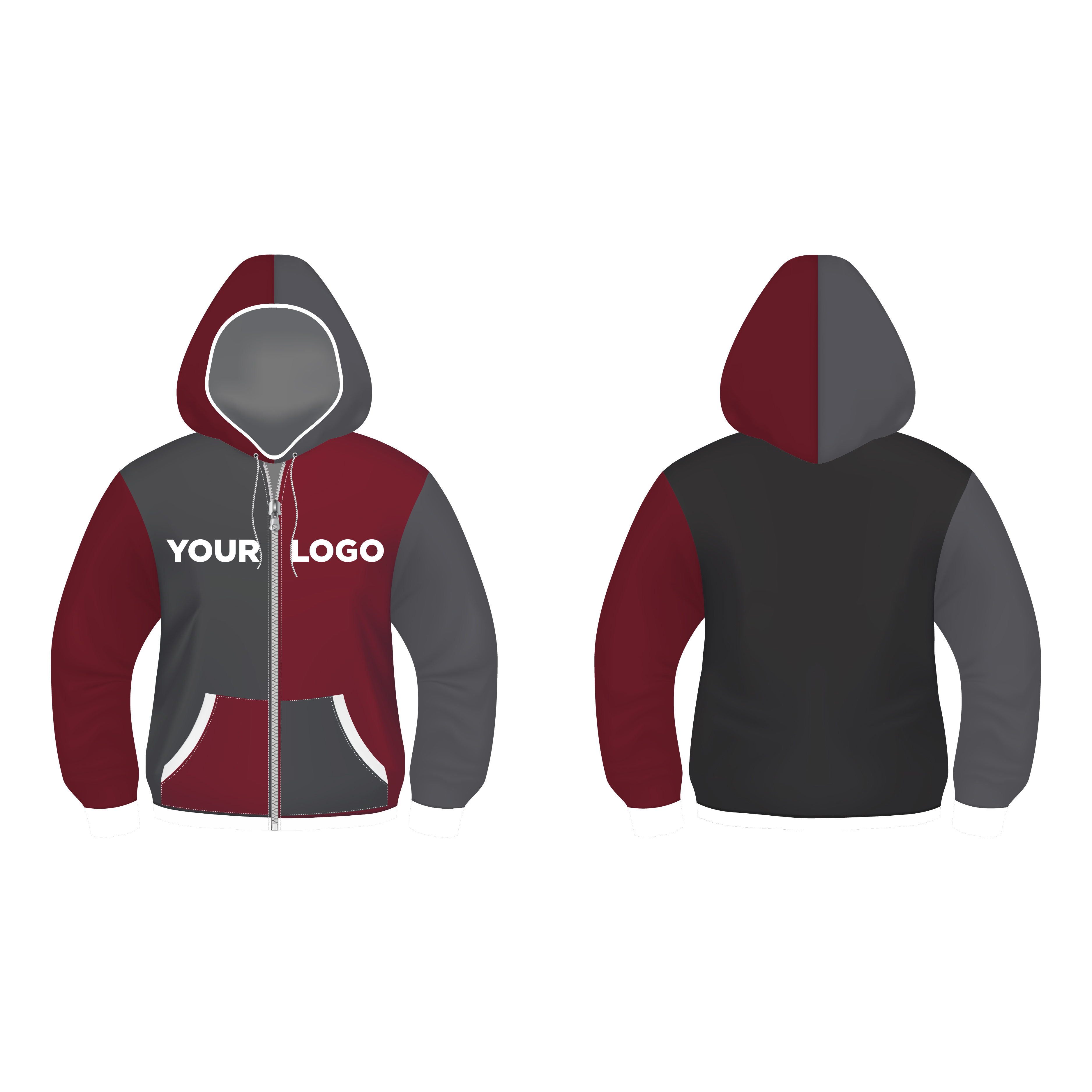 Hoodie Template designs, themes, templates and downloadable