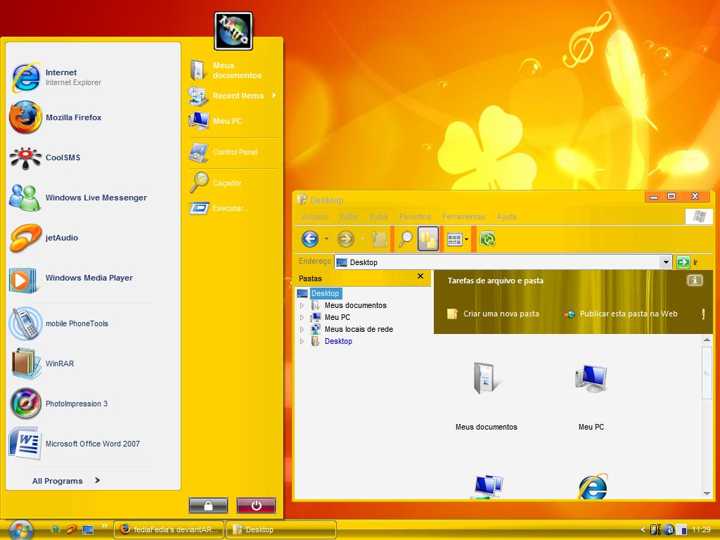 Vista Live Yellow for XP by Nait0 on DeviantArt