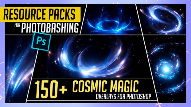 150+ Cosmic Magic Spell Overlay Effects