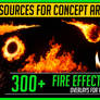 PHOTOBASH 300+ Fire and Flame Overlay Effects