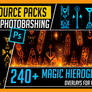  240+ Magic Hieroglyphs, Runes, Overlay Effects