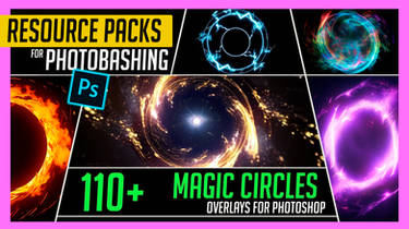 PHOTOBASH 110+ Magic Circle Spell Overlay Effects