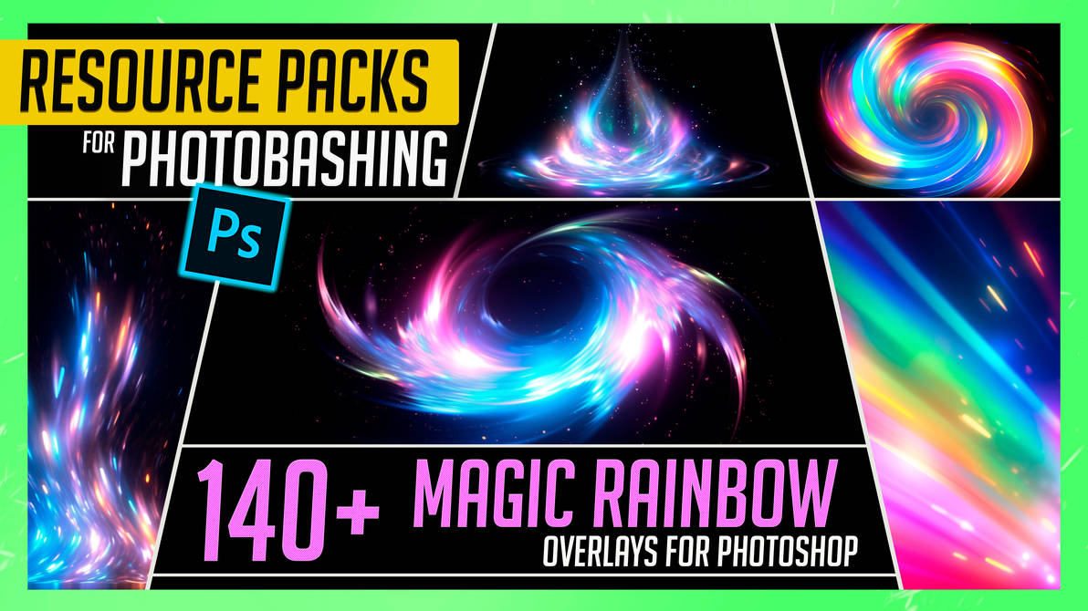 PHOTOBASH 140+ Magic Rainbow spell Overlay Effects by Blazgad on DeviantArt