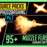 PHOTOBASH 95+ Muzzle Flash Overlay Effects