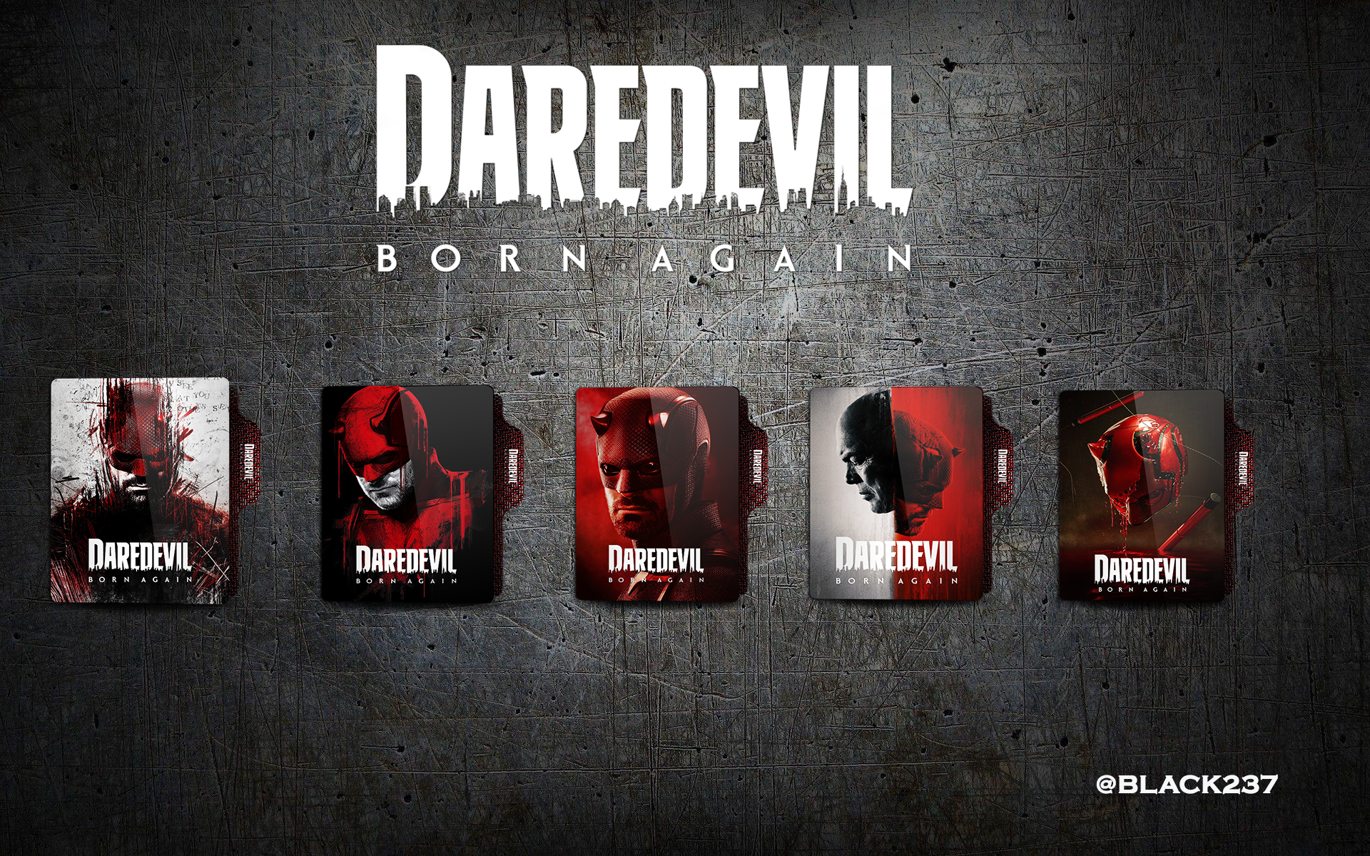 Daredevil Born Again Folder Icon by BLACK237 on DeviantArt