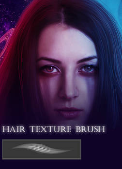 Hair texture brush