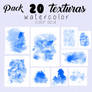 Pack 20 Texturas Watercolor Azul