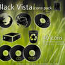 Black Vista Icons Pack