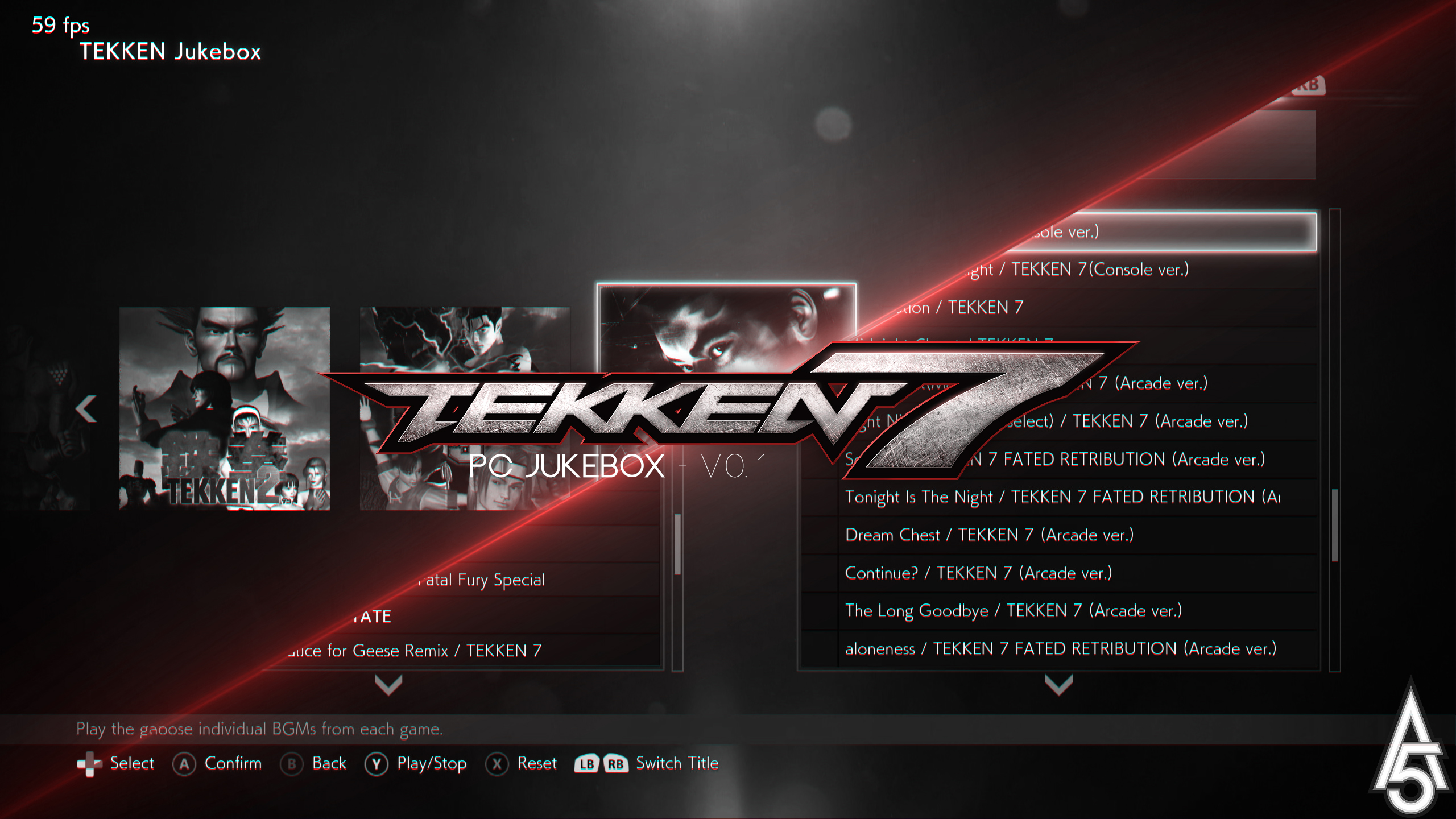 Tekken 7 - Jukebox Version 0.1 - Mod by a5tronomy on DeviantArt