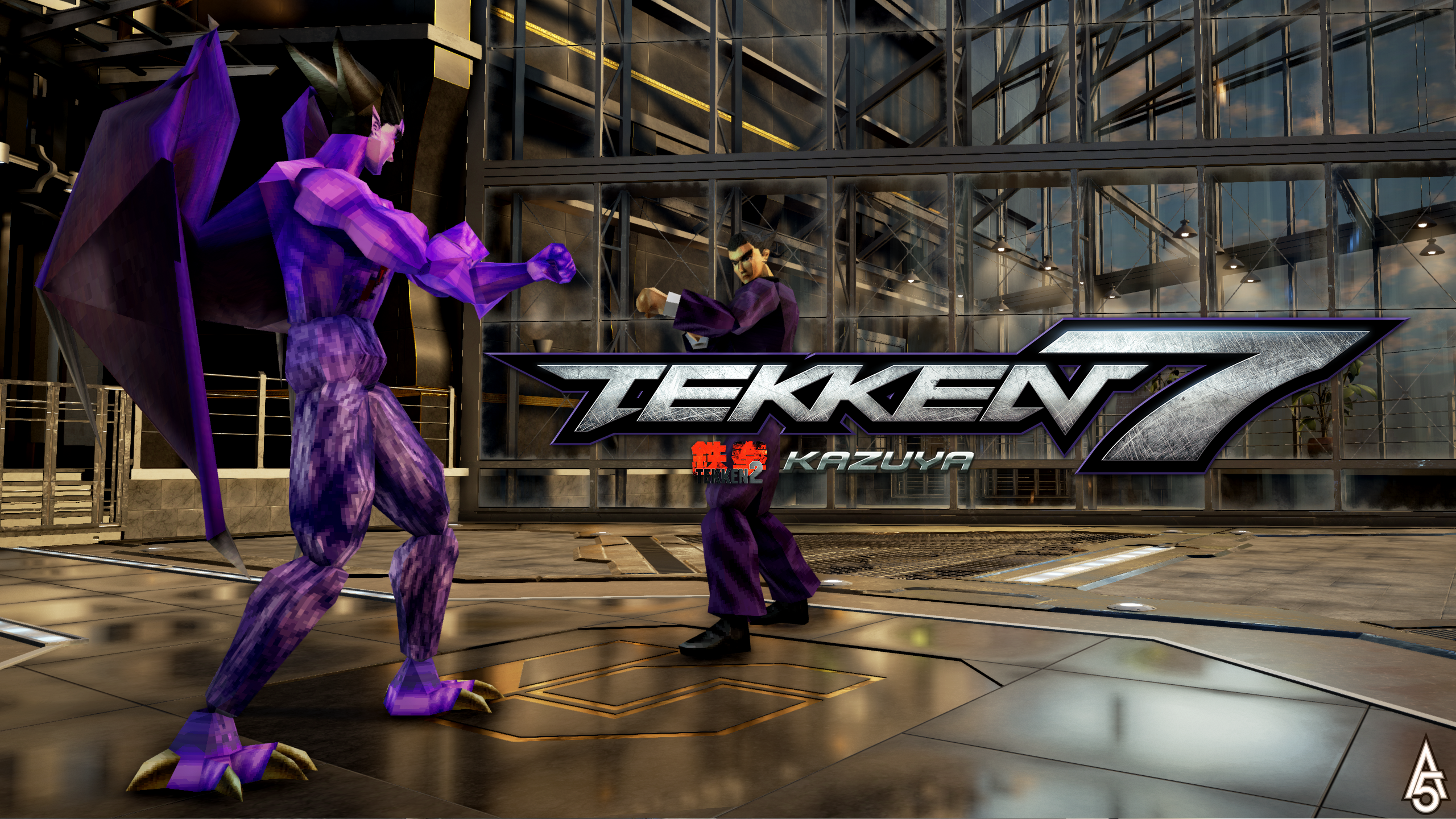 Full Kazuya 3D model from the main menu (zoom out by @FransBouma) : r/Tekken