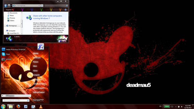 Deadmau5 windows 7 theme