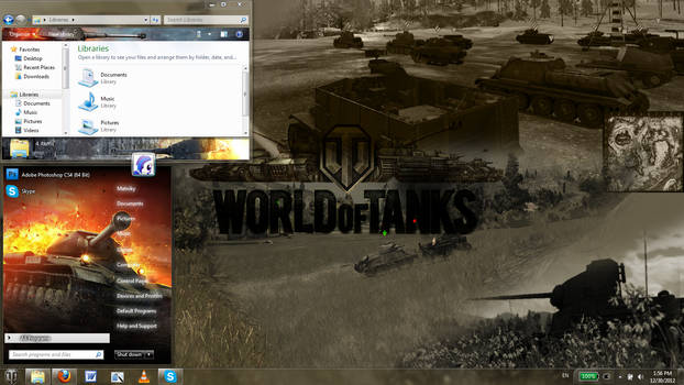 World of tanks windows 7 theme