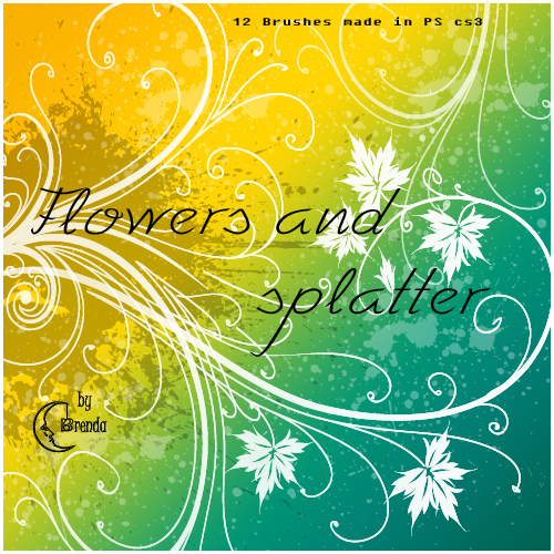 Splatter and Swirls Brushes