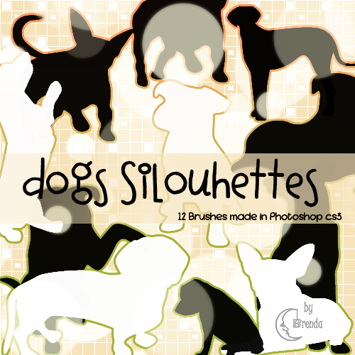 Dogs Silhouettes Brushes