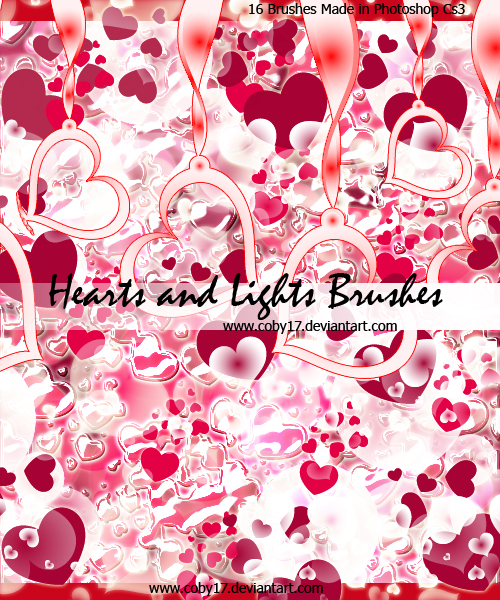 Hearts and Lights Brushes