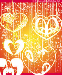 Hearts and Glitters Brushes