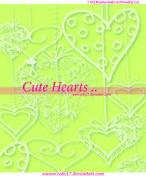 Cute Hearts Photoshop Brushes