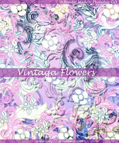 Vintage Flowers Brushes by Coby17 on DeviantArt