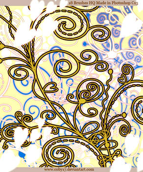 Flowers and Swirls PS Brushes