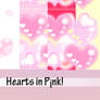 Hearts in Pink Patterns