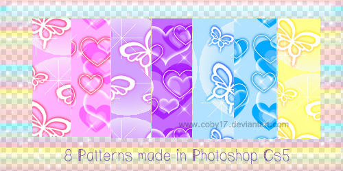 Butterflies and Hearts Patterns