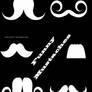 Funny Mustaches Brushes.
