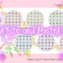 White and Pastel colors patterns