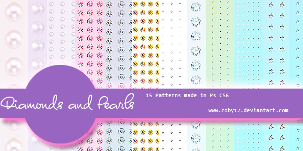 Diamonds and Pearls patterns by Coby17 on DeviantArt