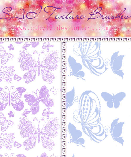Butterfly Brushes for paint tool SAI by Coby17 on DeviantArt