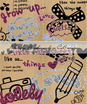 Cool Texts Photoshop Brushes