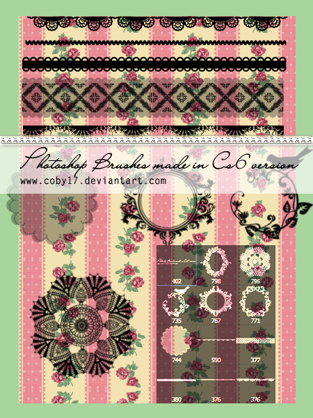 Vintage Ornaments and Lace PS Brushes