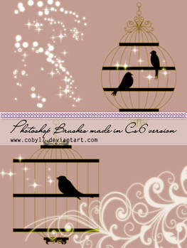 Bird Cage Photoshop Brushes