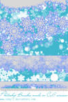 Snowflake Borders And Glitters Photoshop Brushes.