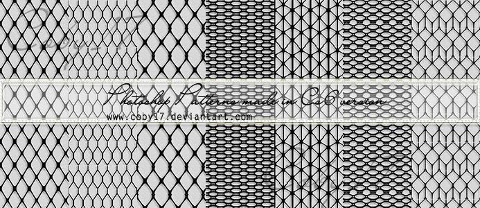 Mesh and Fishnet Patterns Photoshop