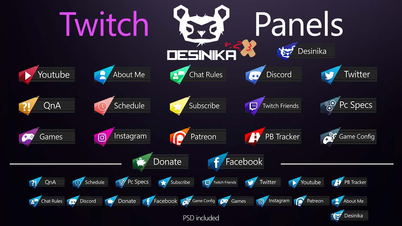 Twitch Desinika Panels v.2.3