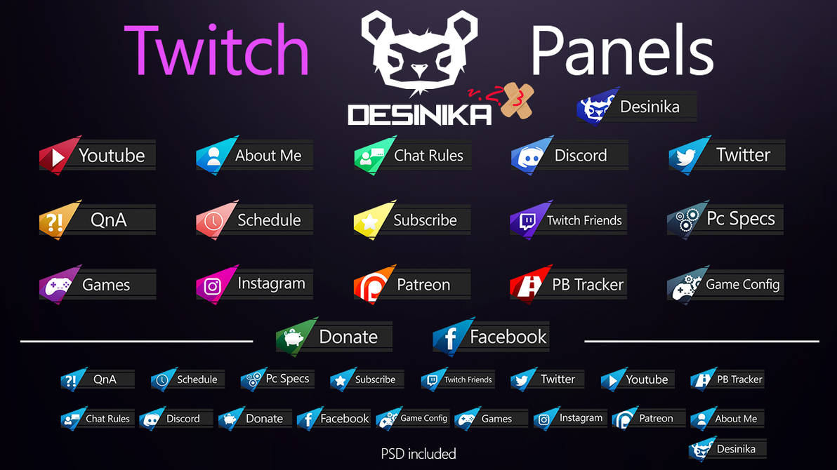twitch panels free download