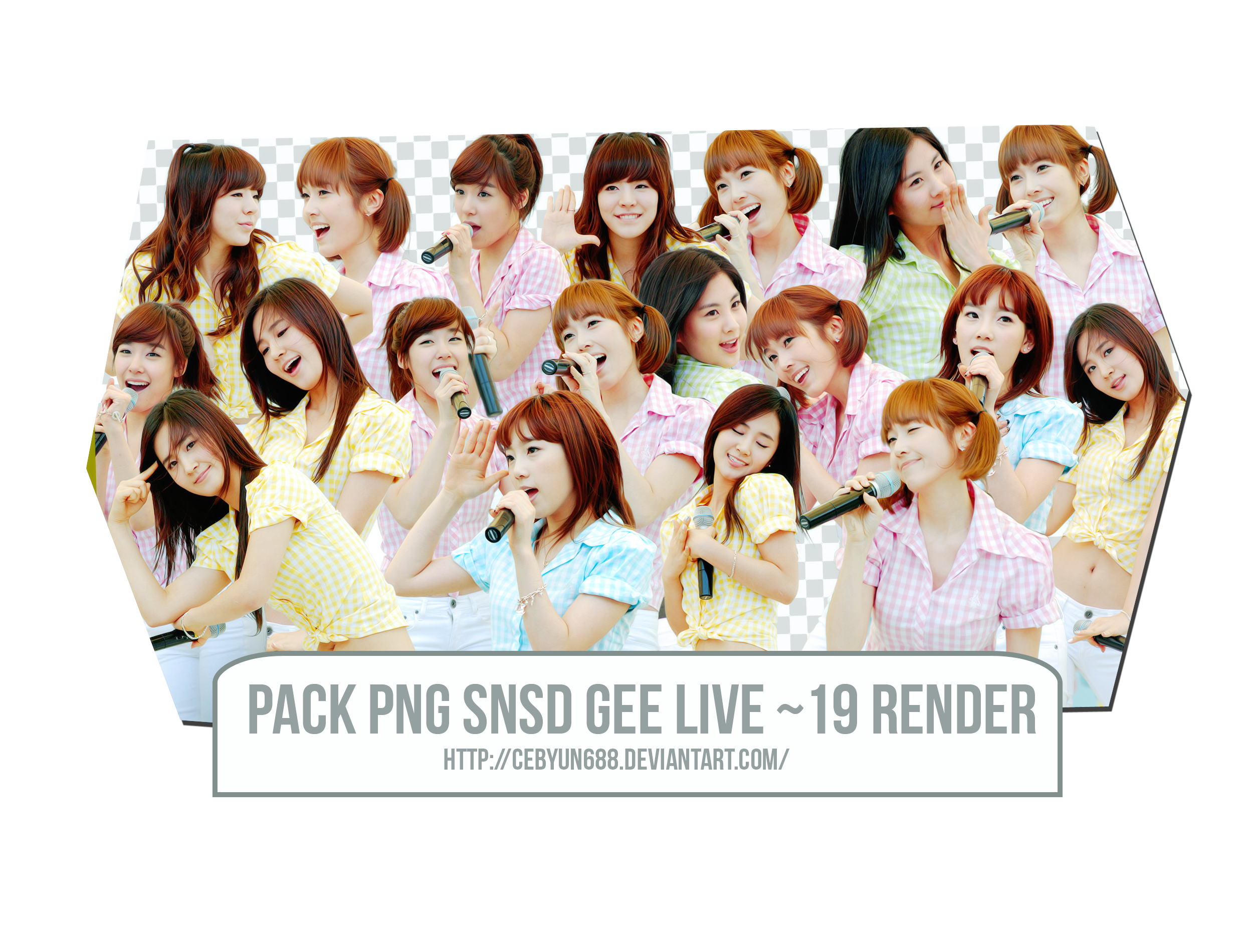 PACK PNG SNSD GEE LIVE ~ 19 RENDER