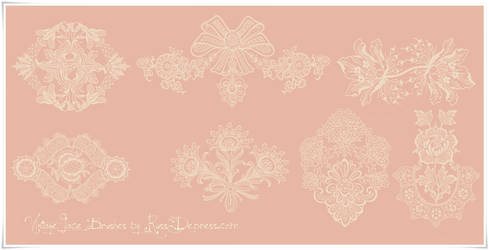 Vintage Lace Ornament High Res PS Brushes