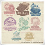 Retro Sweets Shabby Chic High Res PS Brushes