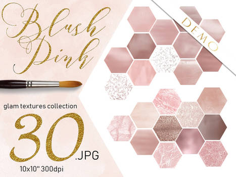 Blush Pink Glam Textures - FREE DEMO version