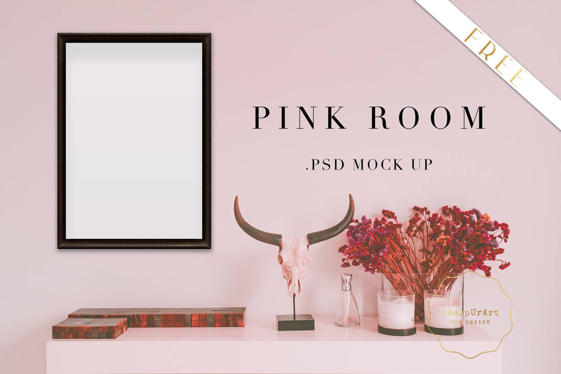 FREE - Pink Room Mock Up .PSD by iCatchUrDream on DeviantArt