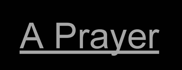 Dotw- A Prayer