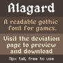 [Bitmap font] - Alagard