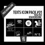 Texts Icon Pack #01