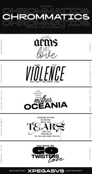 [03] chrommatics : fonts pack