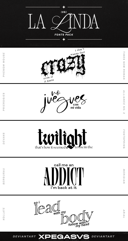 [05] la linda : fonts pack