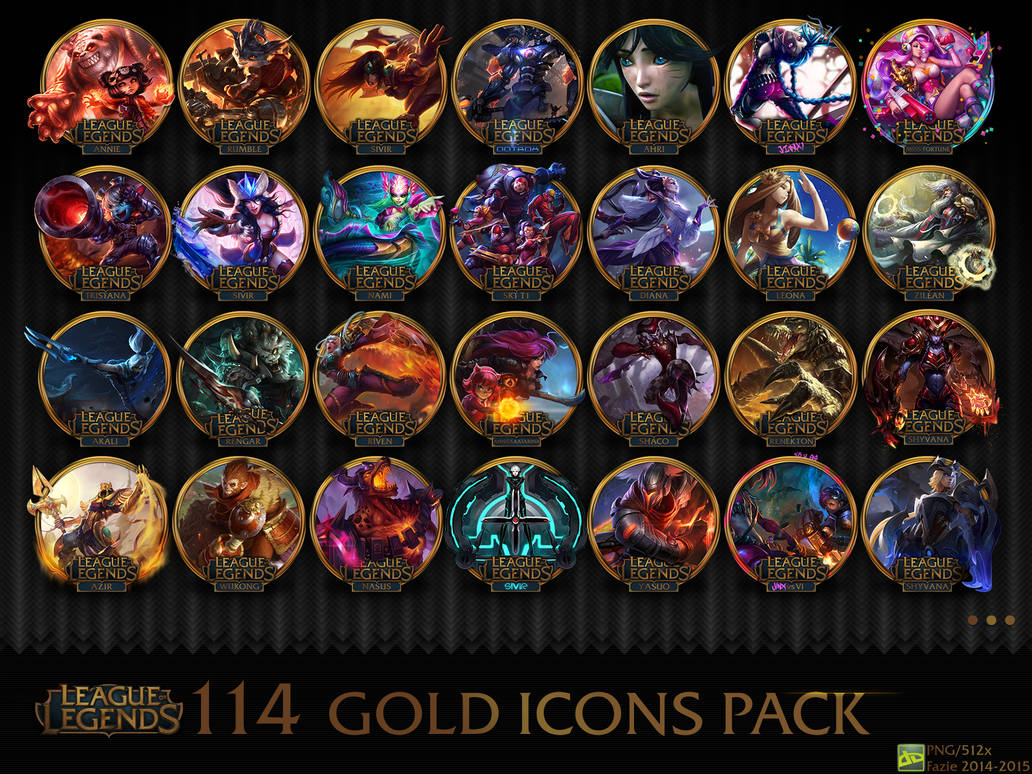 114 League of Legends gold icons pack by fazie69 on DeviantArt